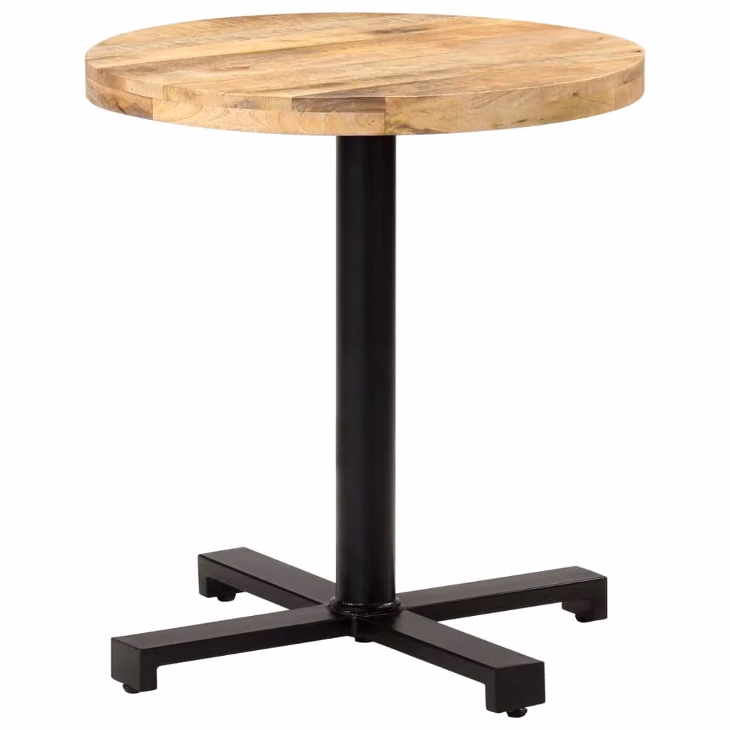 Maison Exclusive - Tavolino da bistrot rotondo Ø 70x75 cm in legno di mango grezzo