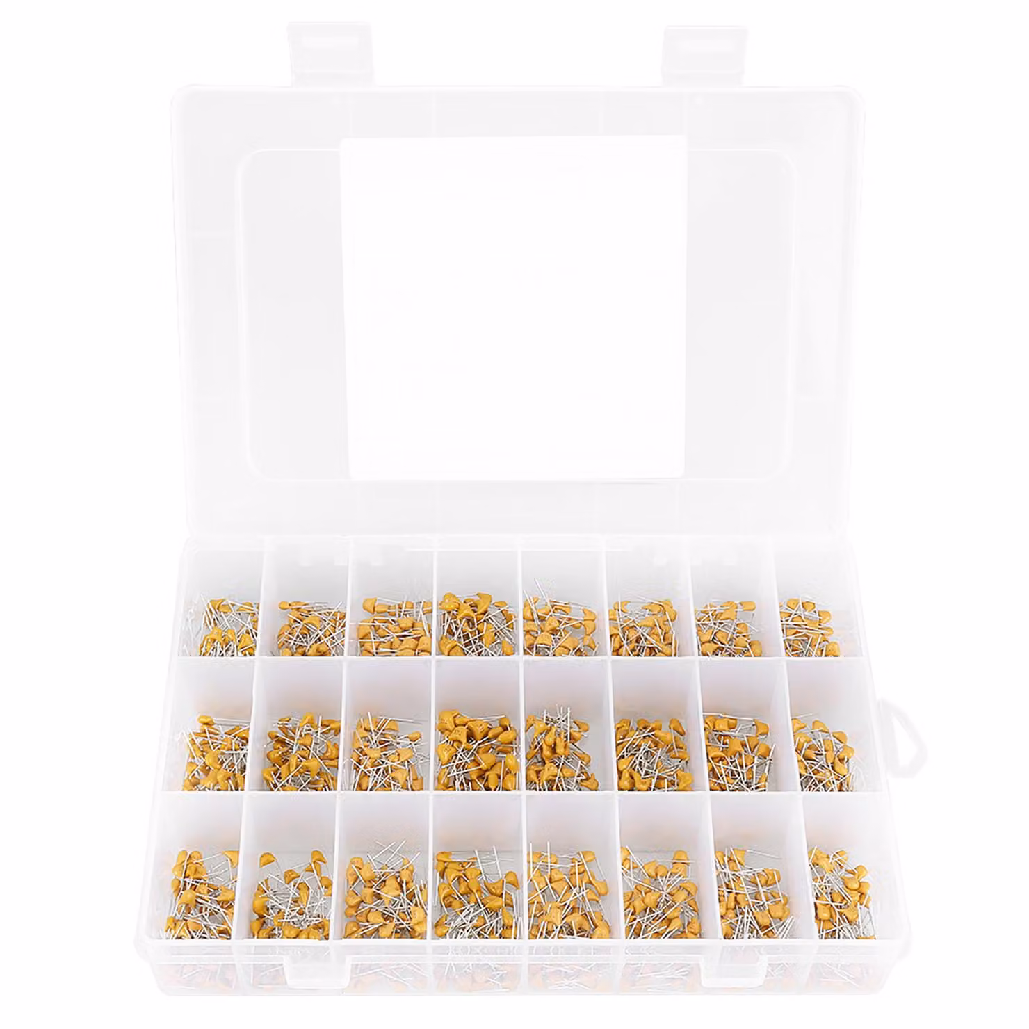 1200pcs 24 valori 50V 10pF?10uF condensatore ceramico monolitico Kit assortito