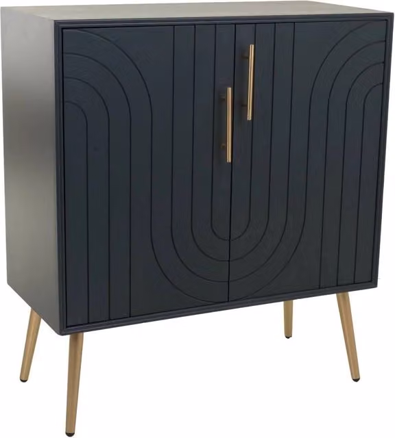 Mobile da ingresso in legno e metallo 75x37x84,5