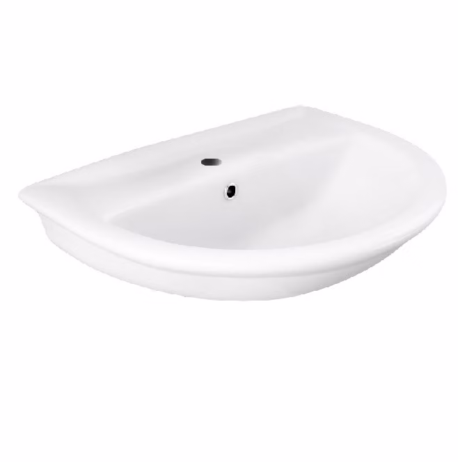 Lavabo sospeso in ceramica 50 cm Rak Ceramics Karla - Bianco