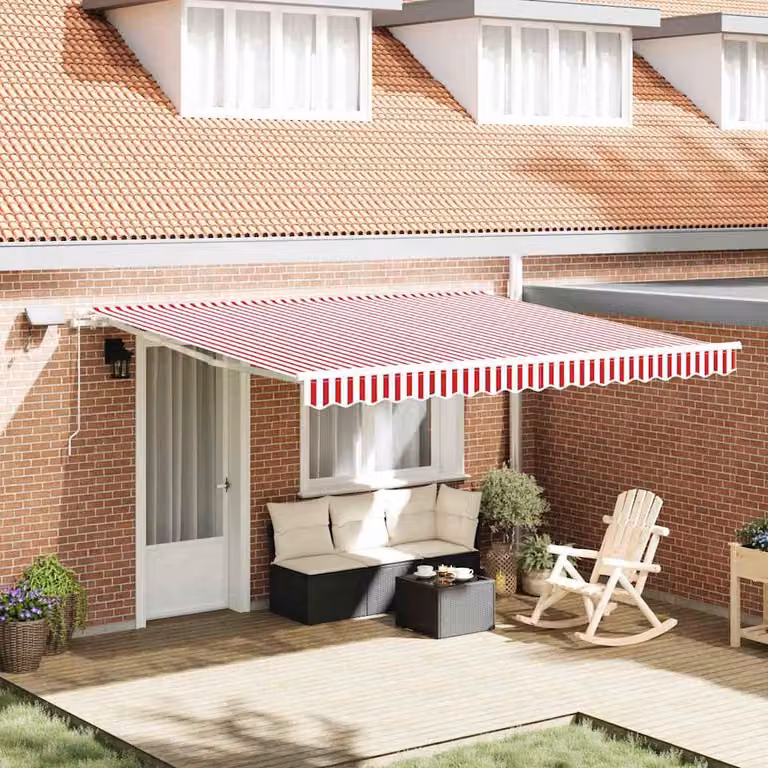 Maison Exclusive: Tenda da sole estensibile con luci LED solari