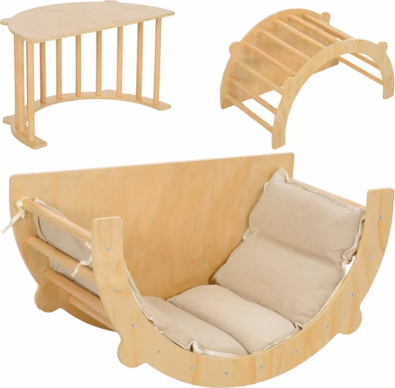 Arco da arrampicata, altalena, scala, altalena con imbottitura, per bambini da 1,5 a 4 anni, fino a 50 kg