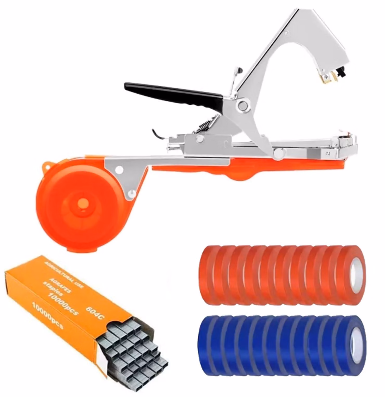 Attrezzo per legare piante, alta efficienza, compatibile con diverse piante, colore rosso