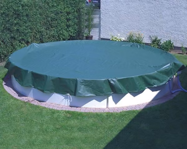 Copertura per tutte le stagioni myPOOL, rinforzata con tessuto PEB - Piscina rotonda Ø 4,50-4,60 m