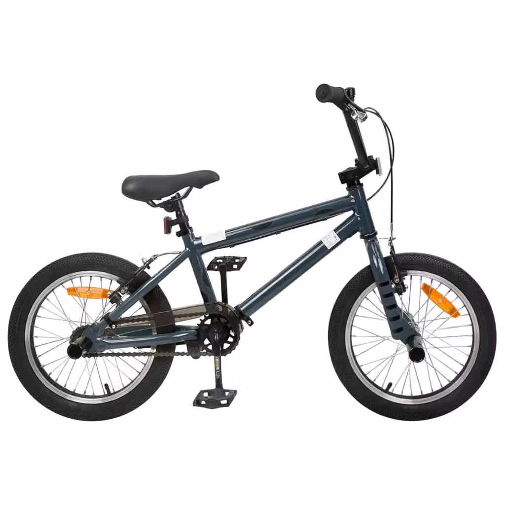 BMX da 16 pollici per bambini dai 5 agli 8 anni in grigio scuro – 2
