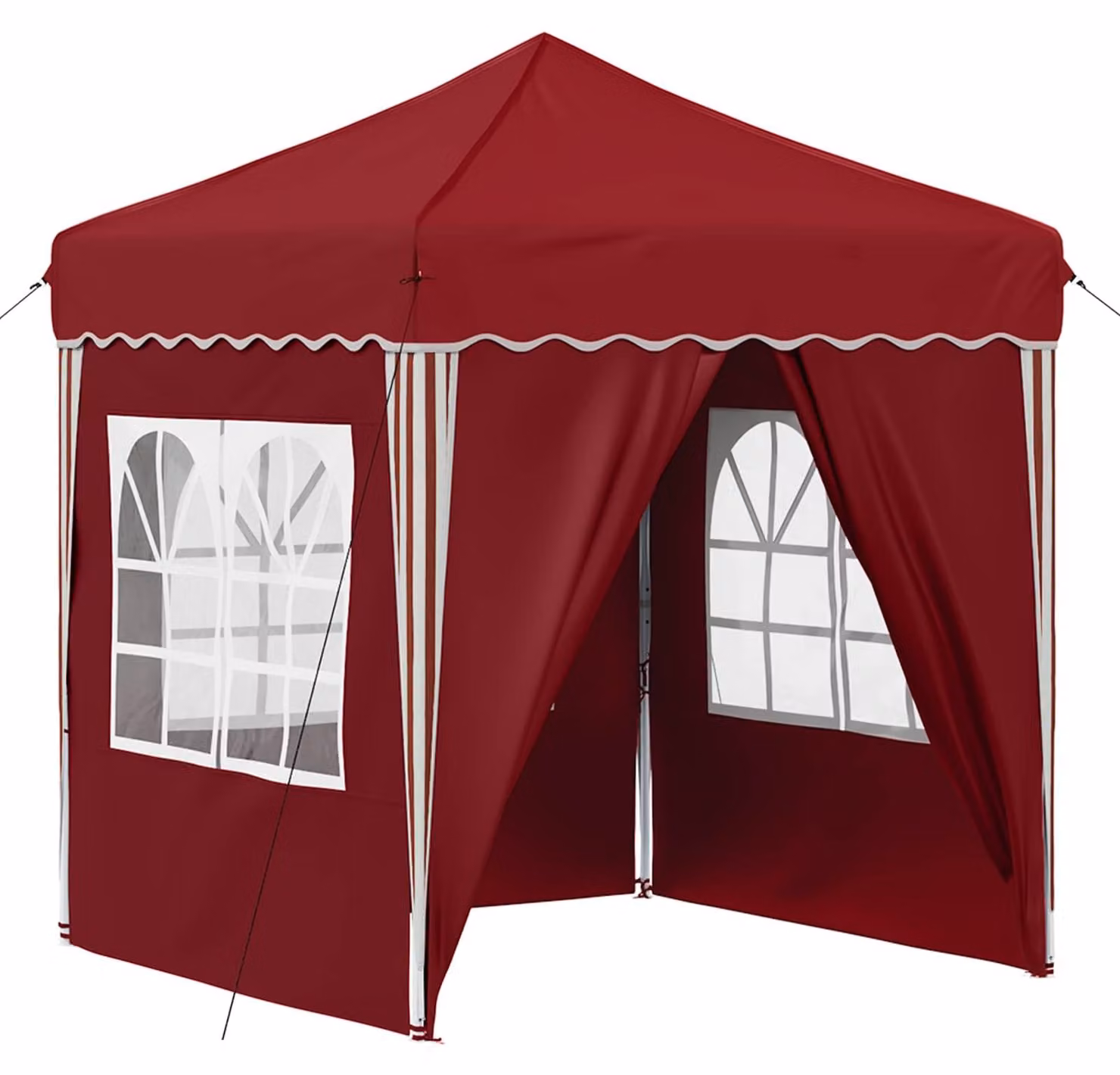 Tenda per feste a pop-up 195 x 195 x 245 cm Borgogna