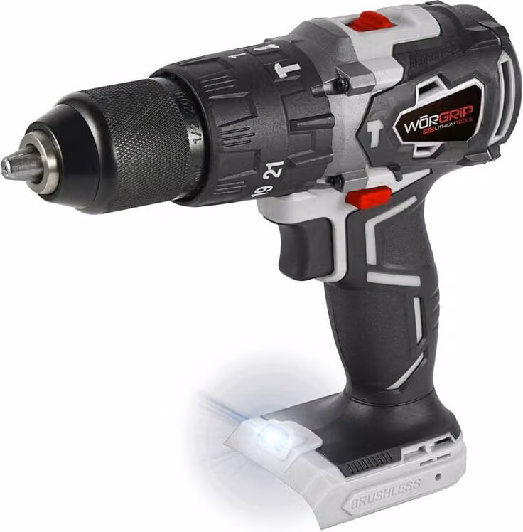 Trapano a percussione senza batteria Worgrip 20v Argento Argento Taglia unica