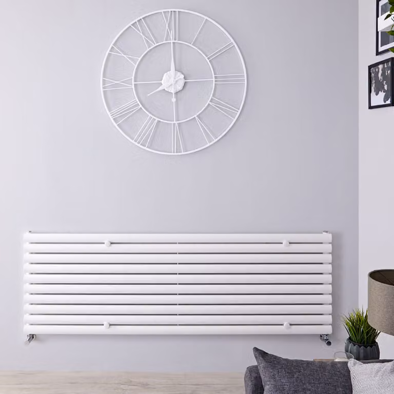 Radiatore di Design Orizzontale - Pannello Singolo - 590mm x 1780mm - Bianco - Revive