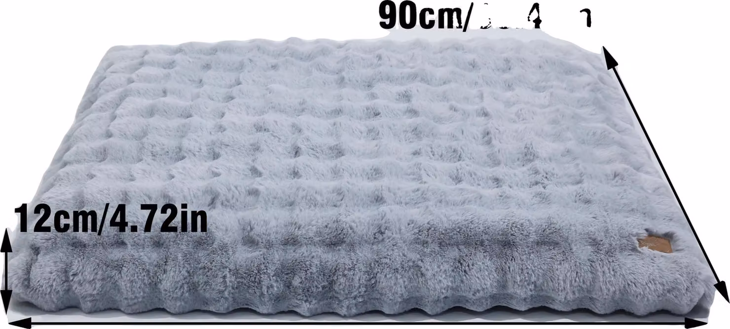 Cuccia per cani, materiale ultra morbido, rivestimento sfoderabile, blu polvere 2XL