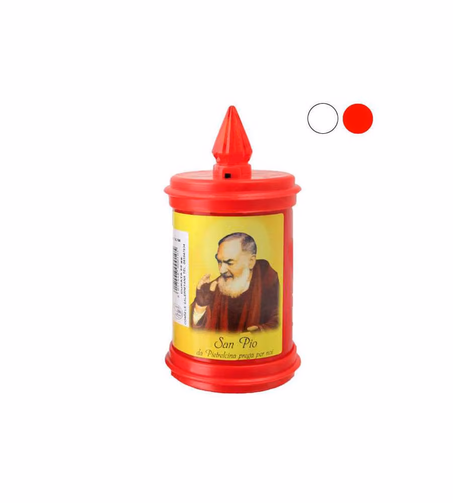 Cero Votivo Lumi Batteria Gg 70 Rosso