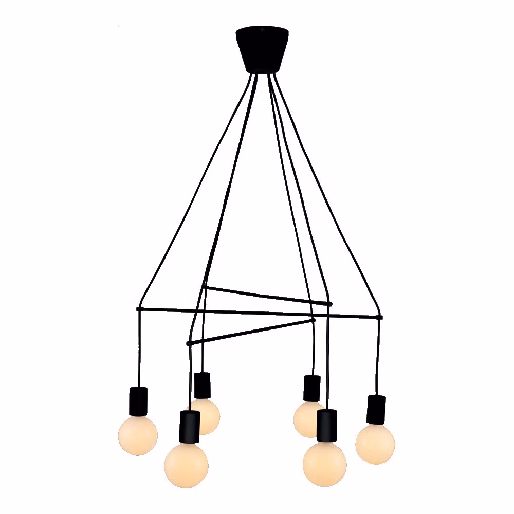 Luce a sospensione TWIG 6xE27/G95/40W Ø67cm metallo dimmerabile