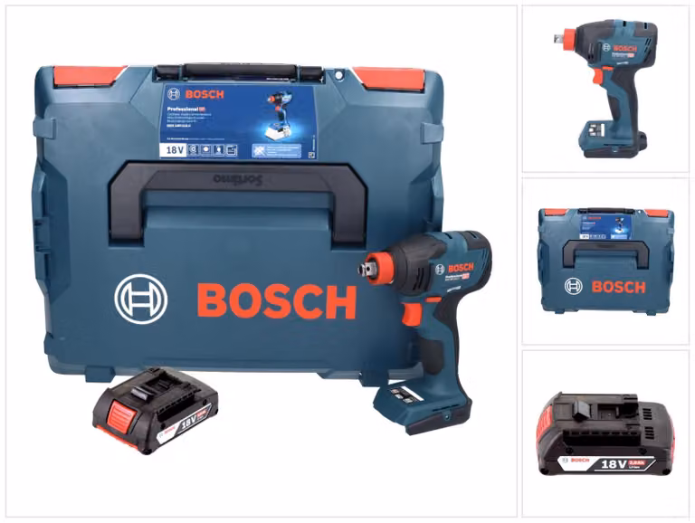 Avvitatore a impatto Bosch GDX 18V-210 C Professional 18 V 210 Nm Brushless + 1x batteria 2,0 Ah + modulo di connettività + L-Boxx - senza caricabatteria