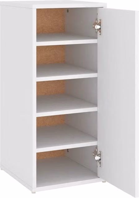 Scarpiera mobile contenitore per scarpe mobile per ingresso/corridoio/soggiorno 32 x 35 x 70 cm legno ingegnerizzato bianco 02_0021452