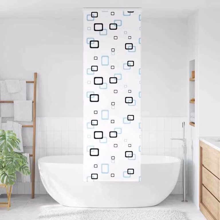 Tenda a Rullo Doccia con Cassonetto 70x240 cm Larghezza Tessuto