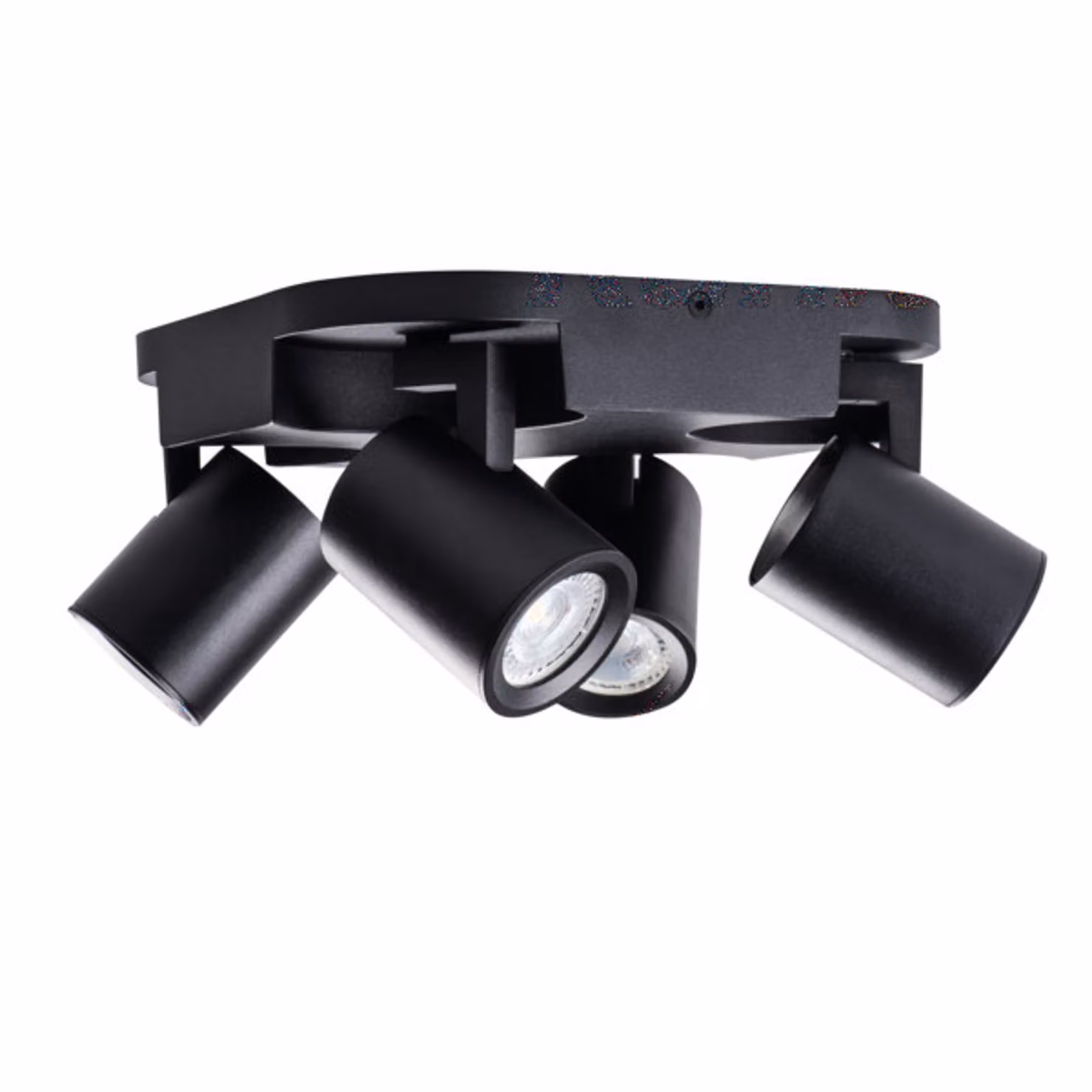 Lampada da soffitto Kanlux Laurin, 4x GU10, dimmerabile, alluminio, nero, 35W, IP20