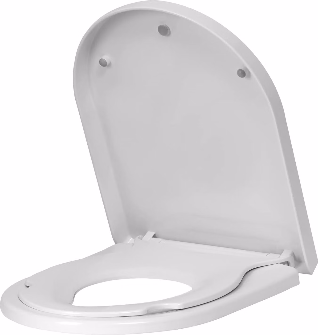Sedile per wc - Soft close - Sedile per wc - Forma a O - Wc - Coprire - Con seggiolino - Bianco