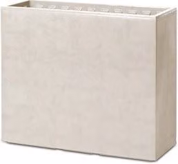 Cassetta Alta con Ruote Swingmood Plastecnic Colore Bianco Pietra