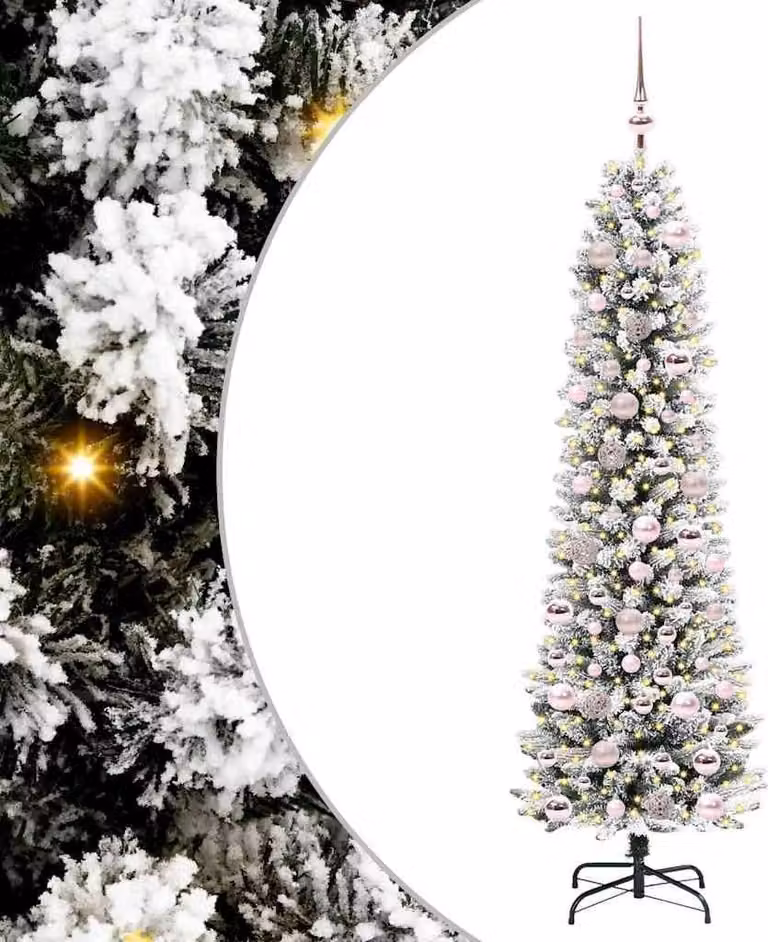Albero di Natale artificiale con 300 LED Bianco 180 cm
