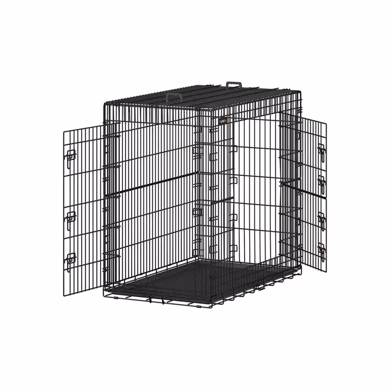 Gabbia per Animali Pieghevole, Nero / 122 x 74 x 114 cm