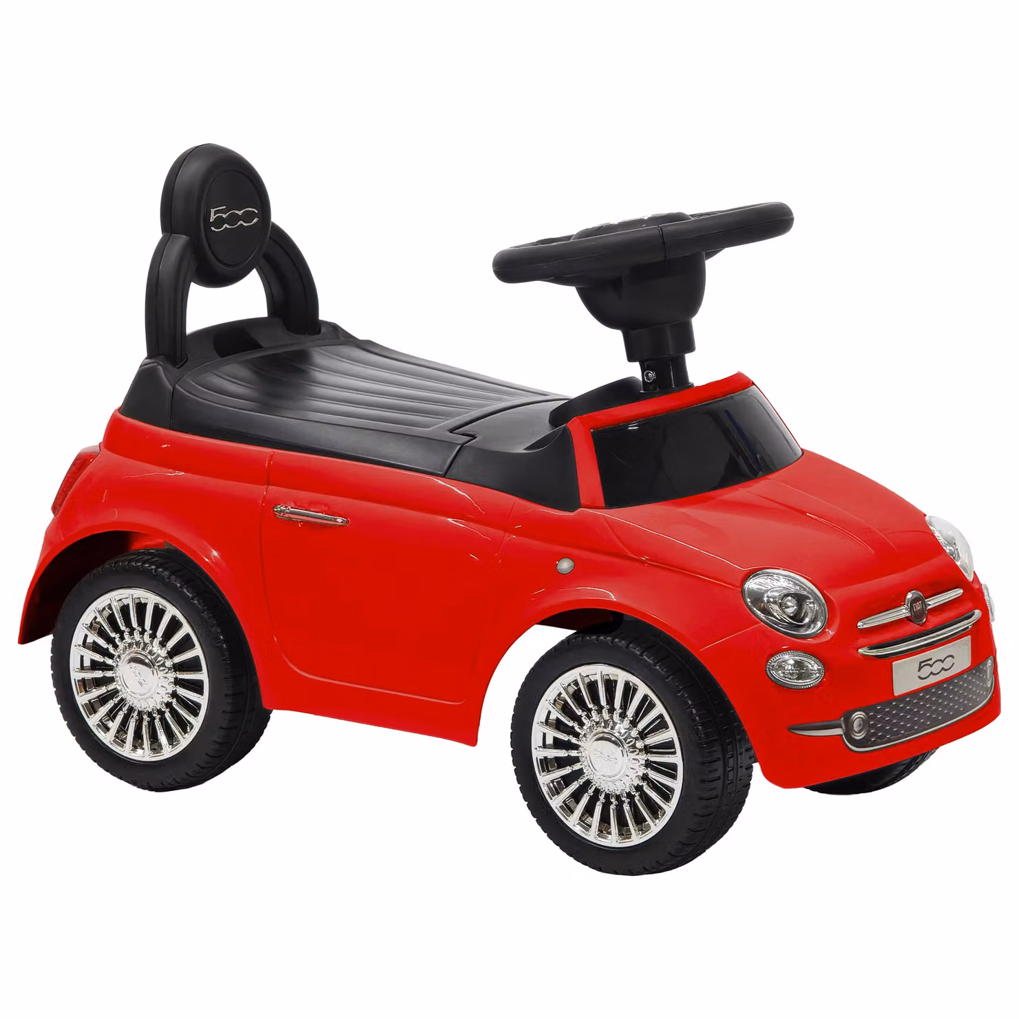 Tu Giochi - Fiat 500 Cavalcabile Rossa con Musica per bambini dai 12 mesi in su