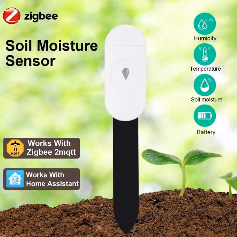 Sensore di umidità del terreno Zigbee Haozee per il giardino