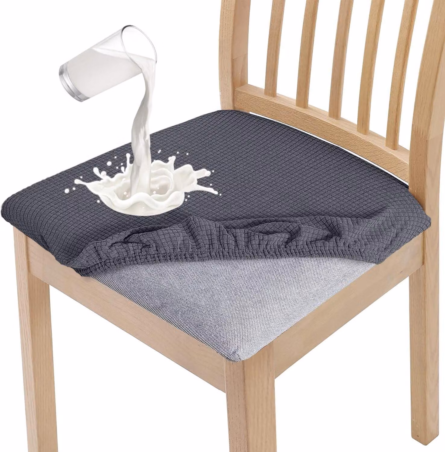 Fodere per sedie da pranzo impermeabili - Set da 4 - Alta elasticità - Lavabili