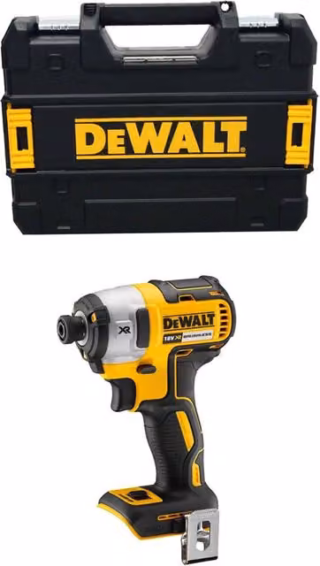 Avvitatore ad impulsi DeWALT DCF887NT giallo con sistema TSTAK II e tecnologia XR 18V