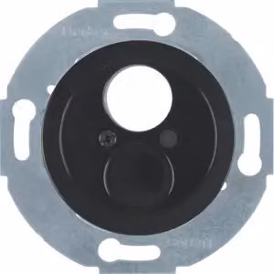 Berker 450821 Inserto per connettore miniaturizzato con elemento centrale nero lucido 1930/Vetro/Palazzo