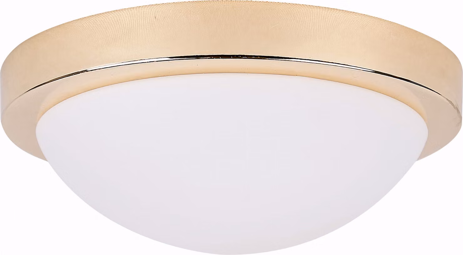 Plafoniera rotonda RODA oro-bianca 1xE27x40W vetro, dimensioni: 11x28x28 cm, IP44 Candellux