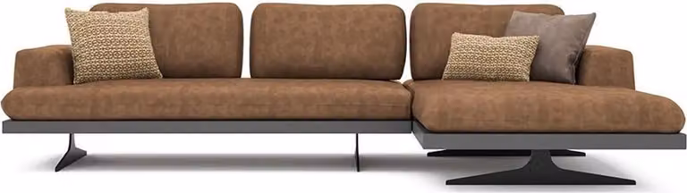 Ecksofa L-Form Relax Wohnzimmer Braun Leder Sofa Polstermöbel Eck Garnitur