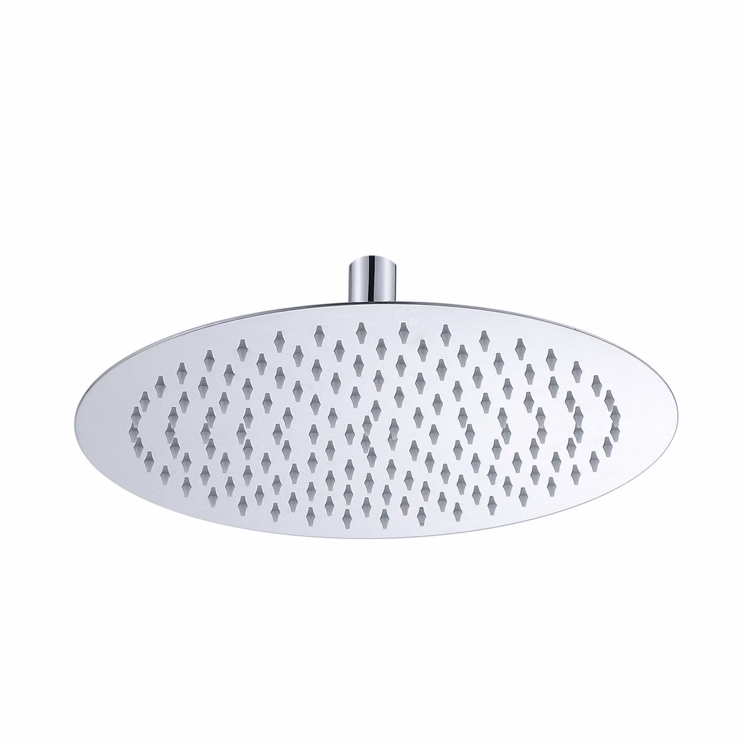JOHO Soffione doccia a pioggia in acciaio inox 304, a pioggia da con ugelli anticalcare, soffione doccia rotondo da incasso 30cm cromato