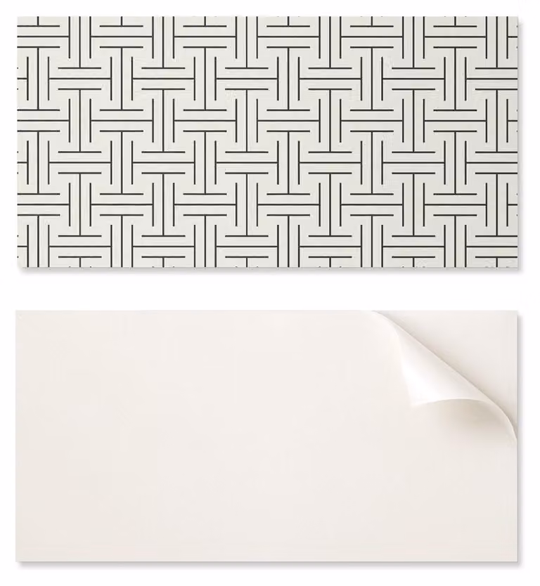 Pannello in vinile autoadesivo con stampa, dimensioni 100 x 50 cm, motivo geometrico a scacchi