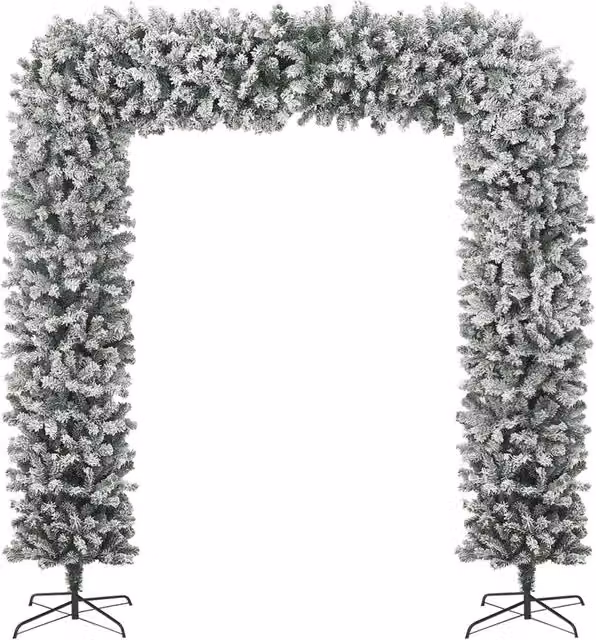 Albero di Natale ad Arco Innevato 240 cm 345091