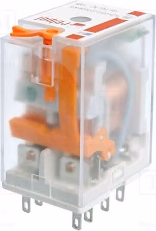 1 relè: elettromagnetico, 12A/250VAC. Bobina: 115VAC, 24A. Modello: R2N-2012-23-5115-WT E