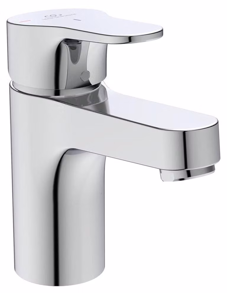 Miscelatore per lavabo Ideal Standard Cerabase, altezza del beccuccio 84 mm, con sistema di risparmio idrico