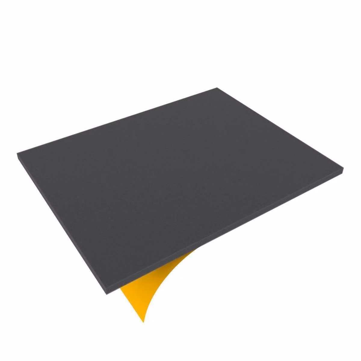 AFBA003BS 285 mm x 285 mm x 3 mm Foglio di schiuma / Pannello in schiuma - autoadesivo su un lato