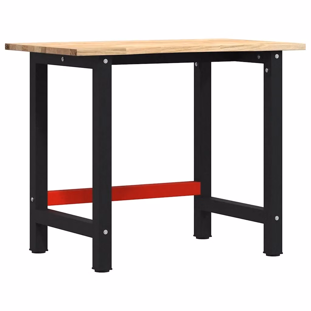 Banco Lavoro vidaXL in Legno e Metallo, L/P/H: 100 x 60 x 81,5 cm – 2