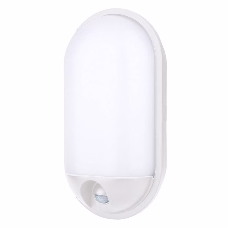 Ledino Applique da esterni a LED con sensore Schwabing XXLS, Bianco / Opale, Plastica, Applique LED da esterni
