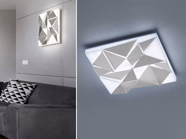 Plafoniera LED TRINITY colore luce regolabile - 40x40cm