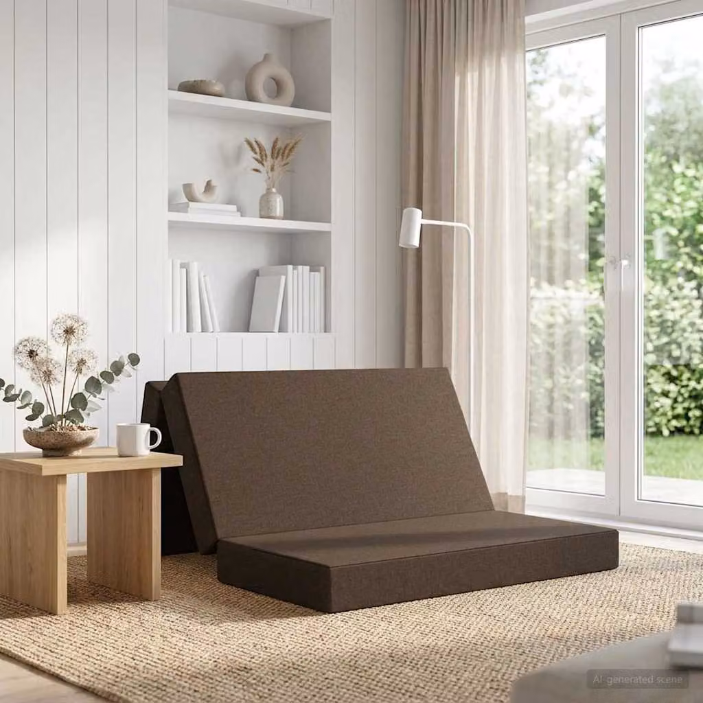 vidaXL Divano Letto Pieghevole Moderno in Tessuto con Imbottitura in Schiuma, L/P/H: 160 x 67 x 45 cm