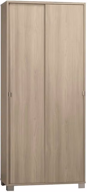 KIT ARMADIO 2 ANTE SCORREVOLI H190 L82 P41 Cm FINITURA OLMO CHIARO SARMOG798k