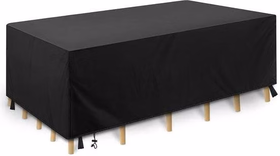 Casetta per mobili da giardino - Impermeabile e resistente ai raggi UV - 1 pezzo - Nero - 210D Oxford