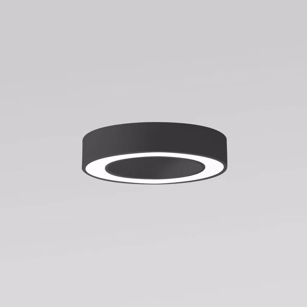 Lampada a soffitto FLOR Gealuce in alluminio nero con LED integrato da 30W, luce calda 3000K e funzione dimmerabile – 2