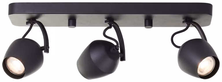 Lampada a soffitto Vertino, modello Spotrohr, colore nero, attacco GU10, 10W, grado di protezione IP20, per uso interno