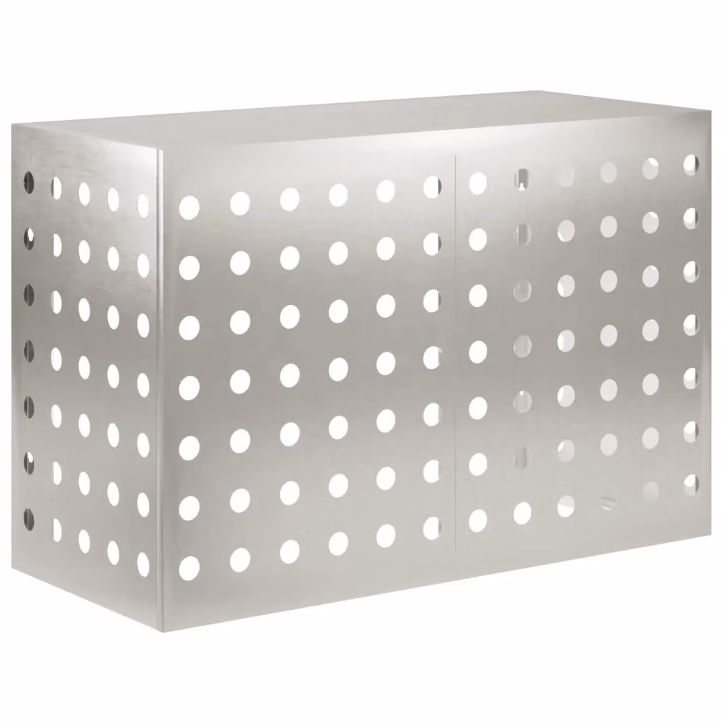 Copertura per condizionatore d'aria vidaXL Argento L 90 x P 40 x H 60 cm – 2