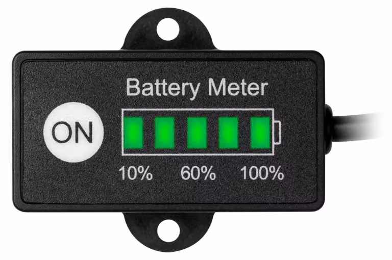 Indicatore di batteria Mini-LED, DC 12/24 V, a 5 livelli