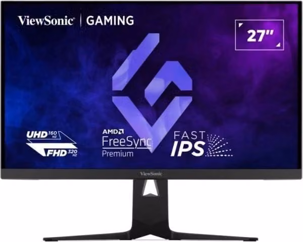 Monitor PC Viewsonic XG275D1-4K da 27 pollici, Risoluzione 4K Ultra HD, Pannello IPS, Nero