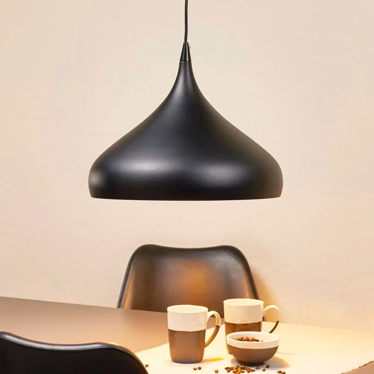 Aluminor Lampada a sospensione Norma, dimmerabile, Nero, Soggiorno / Sala da pranzo, Alluminio, Moderno, Lampada a sospensione
