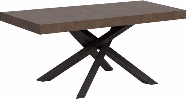 Tavolo allungabile Itamoby Volantis Premium colore noce con gambe antracite L/P: 140/244 x 90 cm – 1