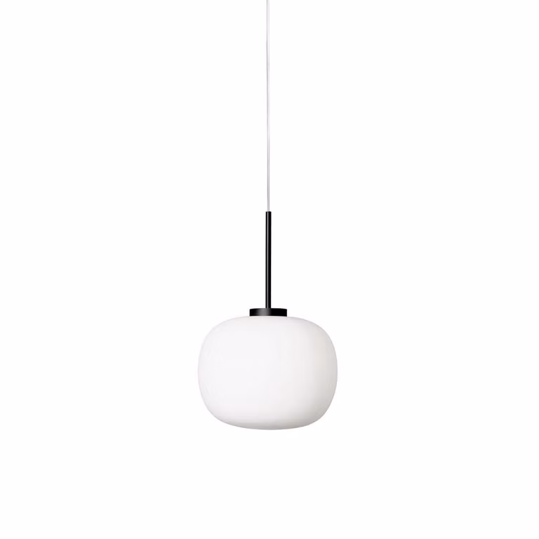 Lampada a sospensione Jukon bianco-nera 1xE27x60W in vetro, dimensioni: 150x30x30 cm, IP20, Light Prestige